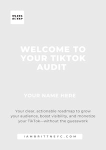 TikTok Social Media Audit